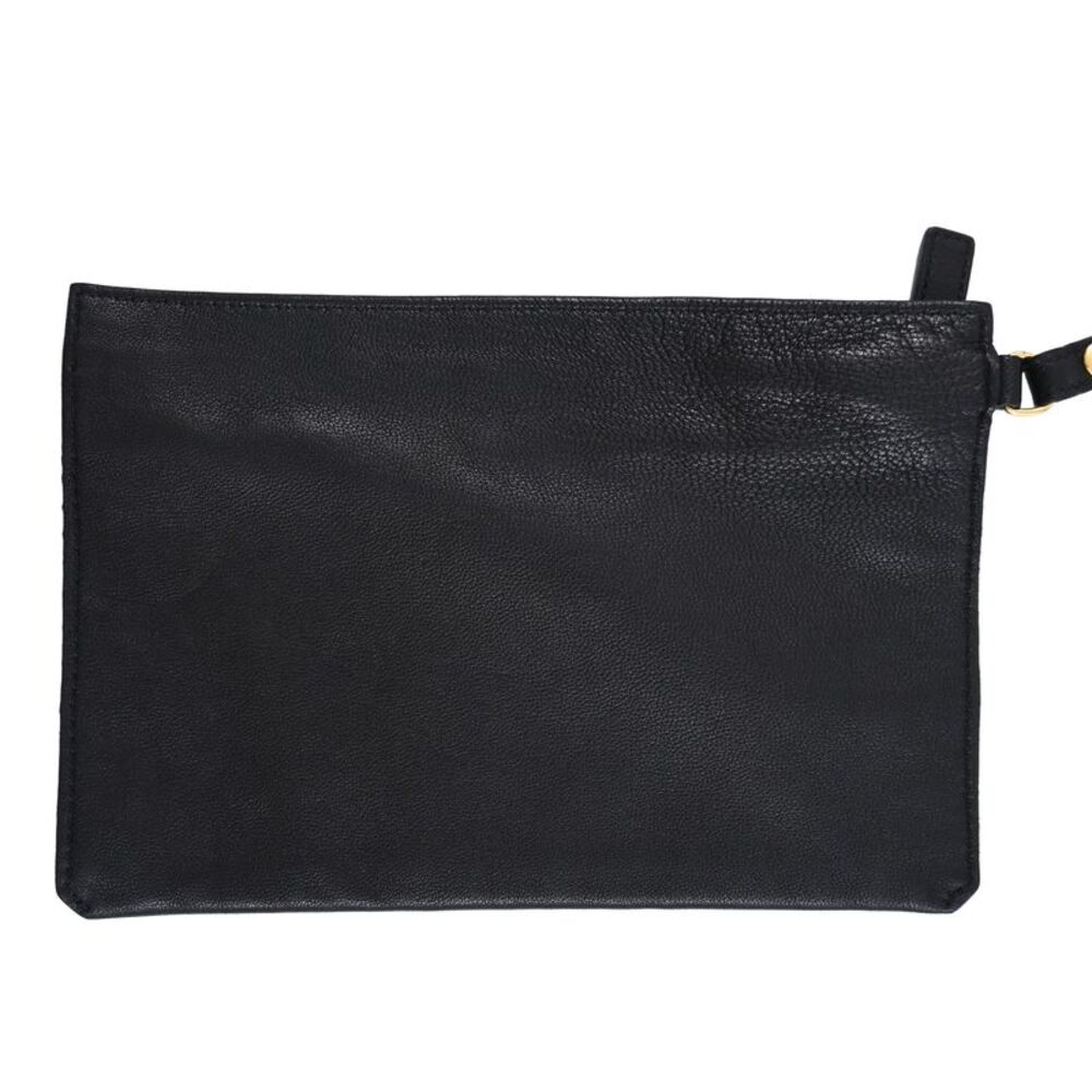 Tom Ford Large Alix Fold Over Tote Bag in Black Leather - Picture 10 of 12